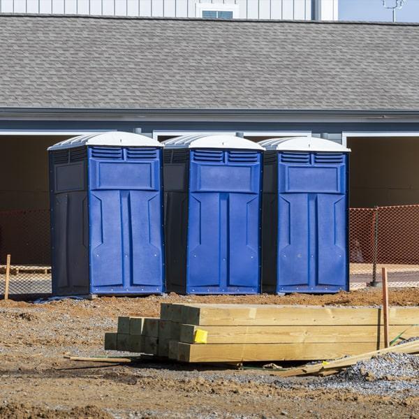 Heavy-duty construction site porta potty in York, Pennsylvania