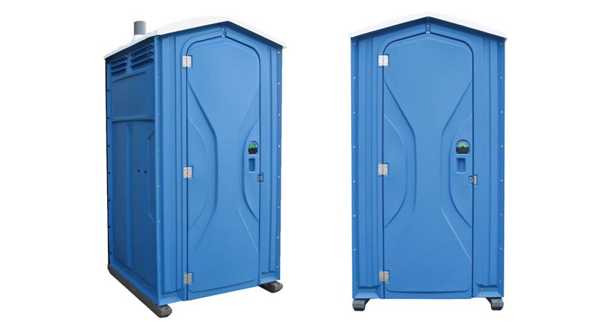 Long-term porta potty units on site in York, Pennsylvania